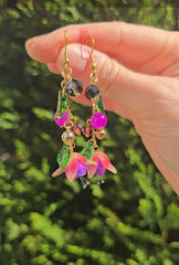 Boucles d’oreilles Fushia