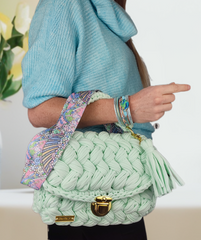 Sac en crochet Menthe