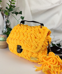 Sac en crochet Citron