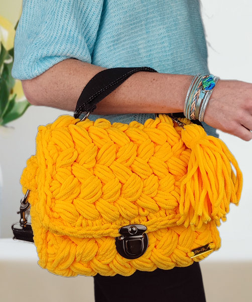 Sac en crochet Citron