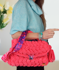 Sac en crochet Framboise