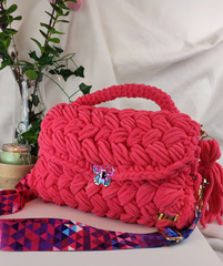 Sac en crochet Framboise