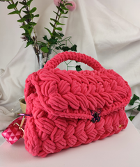 Sac en crochet Framboise