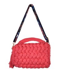 Sac en crochet Corail