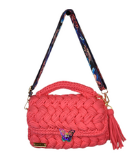 Sac en crochet Corail