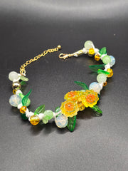 Bracelet fleurs soleil
