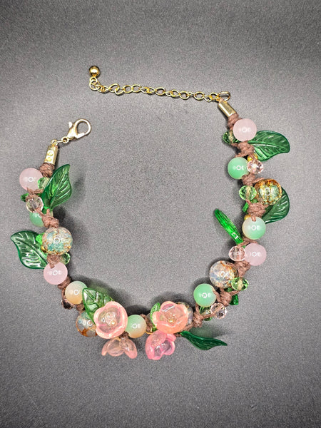 Bracelet rose transparent