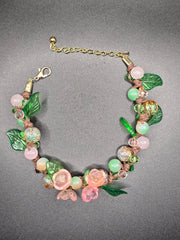 Bracelet rose transparent