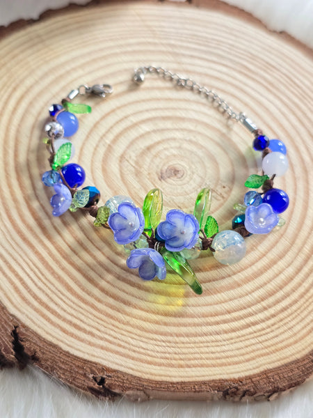Bracelet pastel bleu