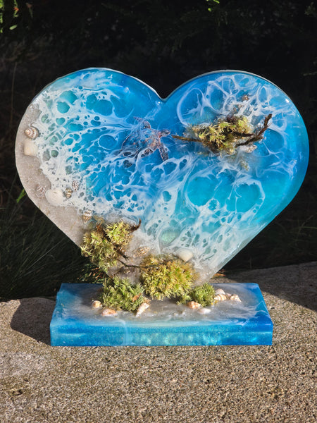 Coeur entier sur socle