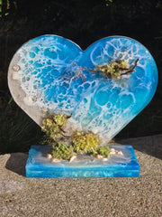 Coeur entier sur socle