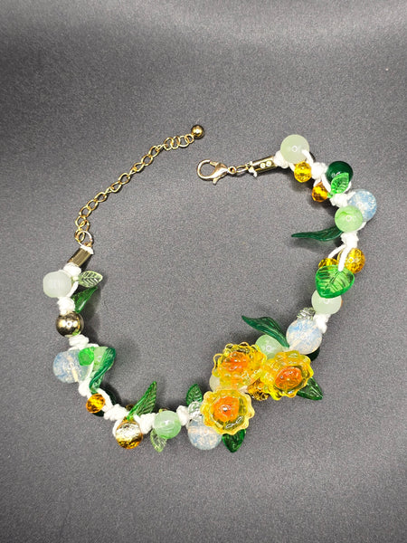 Bracelet fleurs soleil