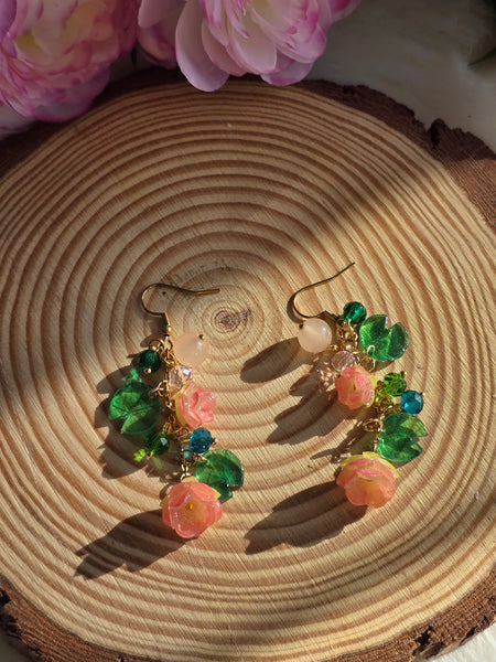 Boucles d’oreilles Nénuphar